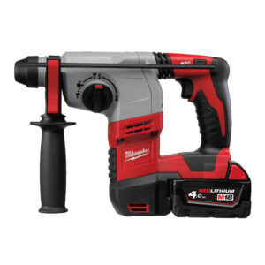 HD18HX-402C _M18™ kombikalapács _2 x 4,0 Ah M18 B4 REDLITHIUM™ akkumulátor, 80 perces töltő, pótfogantyú fém mélységmérővel, FIXTEC tokmány, koffer