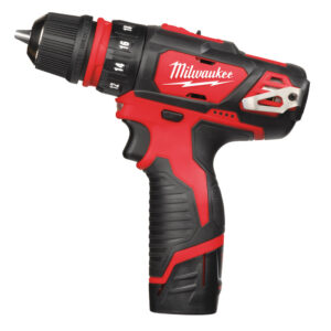 M12 BDDX-202C_M12™ szuperkompakt levehető tokmányú fúrócsavarozó                   _2 x 2,0 Ah REDLITHIUM™  akkumulátor, 40 perces töltő, levehető FIXTEC tokmány, övcsipesz. 25 mm PZ2 bit, koffer