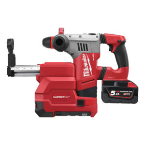 M28 CHPXDE-502C_M28™ kalapács porelszívóval_2 x 5,0 Ah REDLITHIUM-ION™ akkumulátor, 90 perces töltő, koffer