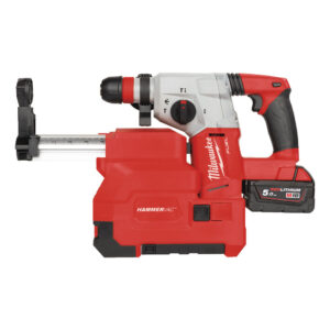 M18 CHXDE-502C_M18 FUEL™ kalapács SDS+ porelszívóval_2 x 5,0 Ah REDLITHIUM™ akkumulátor, 59 perces töltő, koffer