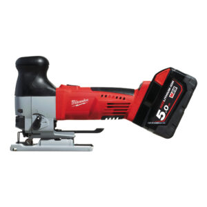 HD28 JSB-502X_M28™ szúrófűrész                               _2 x 5,0 Ah REDLITHIUM-ION™ akkumulátor, 90 perces töltő, 5 x fűrészlap, csúsztatható talp, Heavy Duty koffer