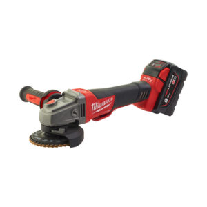 M18 CAG125XPDB-902X_M18 FUEL™ RAPIDSTOP™ sarokcsiszoló 125 mm_Gyorsállítású védőburkolat, AVS pótfogantyú, peremes anya, FIXTEC szorítóanya, 2x védőháló por ellen,2 x 9,0 Ah REDLITHIUM™ akkumulátor, 95 perces töltő, Heavy Duty koffer