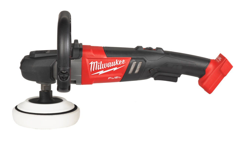 M18 FAP180-0X _M18 FUEL™ polírozó _Talp polírozógéphez, porvédő, kengyelfogantyú, AVS oldalfogantyú, akkumulátor és töltő nélkül, Heavy Duty kofferben