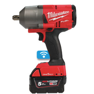 M18 ONEFHIWP12-502X _ONE-KEY™ FUEL™ 1/2˝ ütvecsavarozó ütközőcsappal_2 x 5,0 Ah M18 REDLITHIUM-ION™ akkumulátor, 59 perces töltő, Heavy Duty koffer