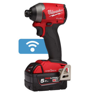 M18 ONEID2-502X _ONE-KEY™ FUEL™ 1/4˝ Hex ütvecsavarozó_Övcsipesz, pótfogantyú, 2 x 5,0 Ah REDLITHIUM™ akkumulátor, 59 perces töltő, Heavy Duty koffer