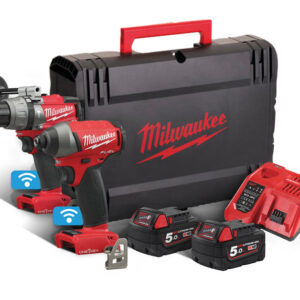 M18 ONEPP2A2-502X_One-Key™ Fuel™ erőcsomag_M18 ONEPD2, M18 ONEID2, 2 x 5,0 Ah REDLITHIUM™ akkumulátor, 59 perces töltő, Heavy Duty koffer