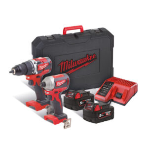 M18 CBLPP2B-502C _M18™ erőcsomag                               _M18 CBLID, M18 CBLDD,  2 x 5,0 Ah REDLITHIUM-ION™ akkumulátor, töltő, koffer
